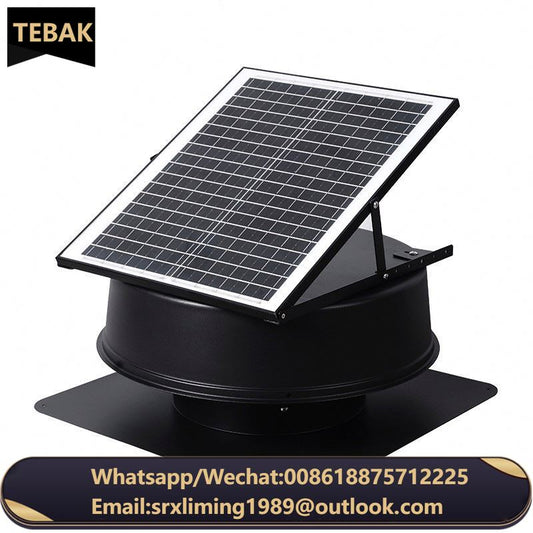 France Solar Upblast Roof Fan Greenhouse Ventilation Warehouse Roof Mount Whirlybird Circulation Extractor for Smoke Extraction