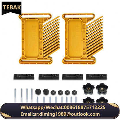 TEBAK W-50 2pcs Woodworking Gauge Tools Boards for Router Table Saw and Cutting Auxiliary Tools