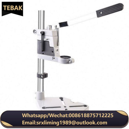 TEBAK Adjustable Holder Mobile Angle Adjustable Drill Stand Drill Bit Holder Stand for 43mm Drill