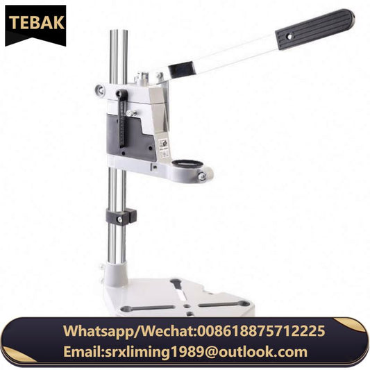 TEBAK Adjustable Holder Mobile Angle Adjustable Drill Stand Drill Bit Holder Stand for 43mm Drill