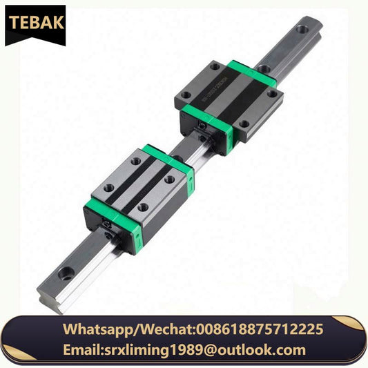 D-27 High Precision Linear Block Guide Rail Slider Linear Bearing HGW20CC W20C Length 2000mm Guideway Block CNC Machine 20mm