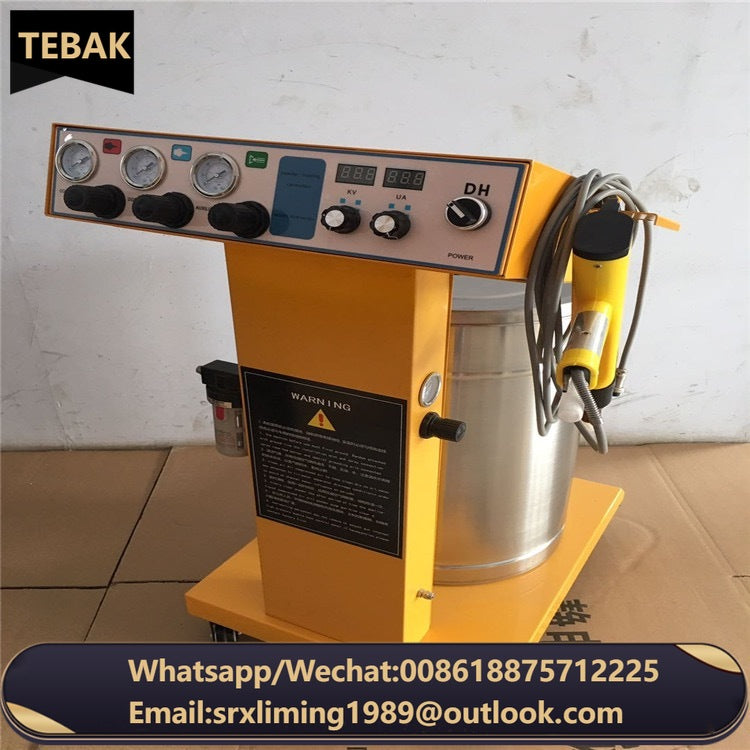 TEBAK Good Quality 220V Intelligent Antistatic Spraying Coating Machine Plastic Powder Gun Electrostatic Spraying Machine