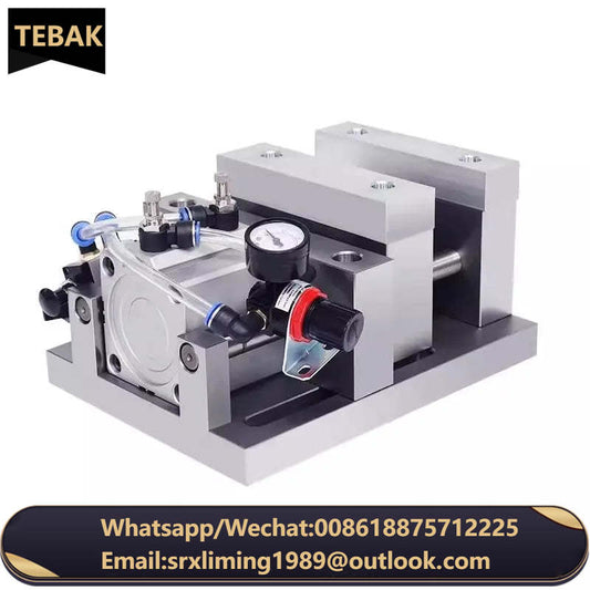 TEBAK Multi-functional Pneumatic Vice with Dual Cylinders, Durable, CNC Machine Tool Heavy-duty Fixture
