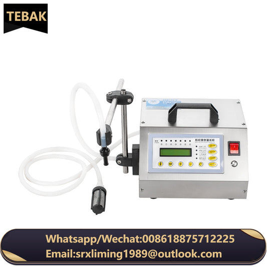 TEBAK Factory Wholesale Price Digital Control Liquid Filling Machine Juice Milk Portable Electric Liquid Water Filling Machine