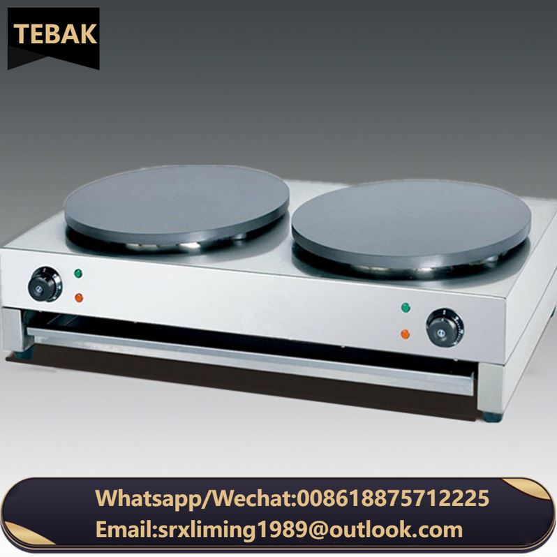 TEBAK Rotating French Large Pancake Snack Processing Electric Crepe Machine Commercial Making Crepe Machine Electric Crepe Maker