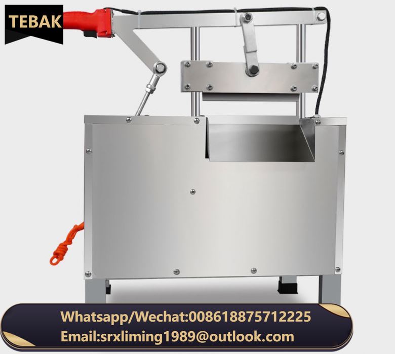 Mutton Frozen Fish Cutter Pork Ribs Hydraulic Bone Cutter Commercial Pig Trotters Guillotine Beef