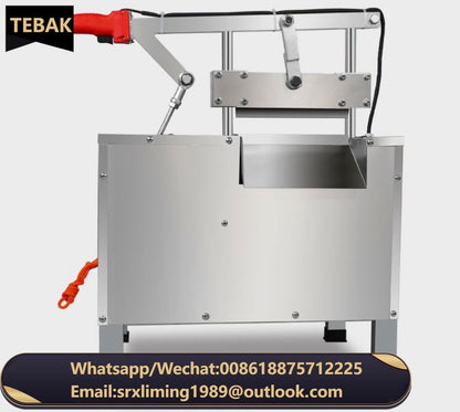 Mutton Frozen Fish Cutter Pork Ribs Hydraulic Bone Cutter Commercial Pig Trotters Guillotine Beef