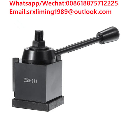TEBAK AXA Size DMC-250-111 Wedge Type Tool Post 12 Inch Swing CNC Quick Change Lathe Tools Post Holder Tool Holder