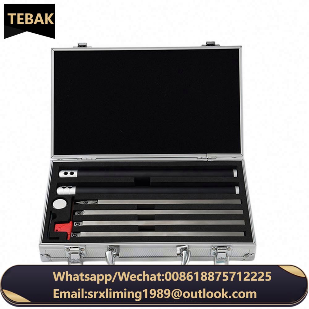 TEBAK Handle Wood Turning Tool Set Carbide Tipped Lathe Finisher/Rougher/Detailer/Hollower Tools Turning Set