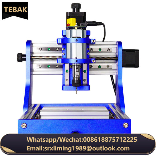 TEBAK JY-06 Portable Mini CNC Full Metal Frame Desktop Wood 3axis 1310 Programming Router and Laser Engraving Cutting Machine