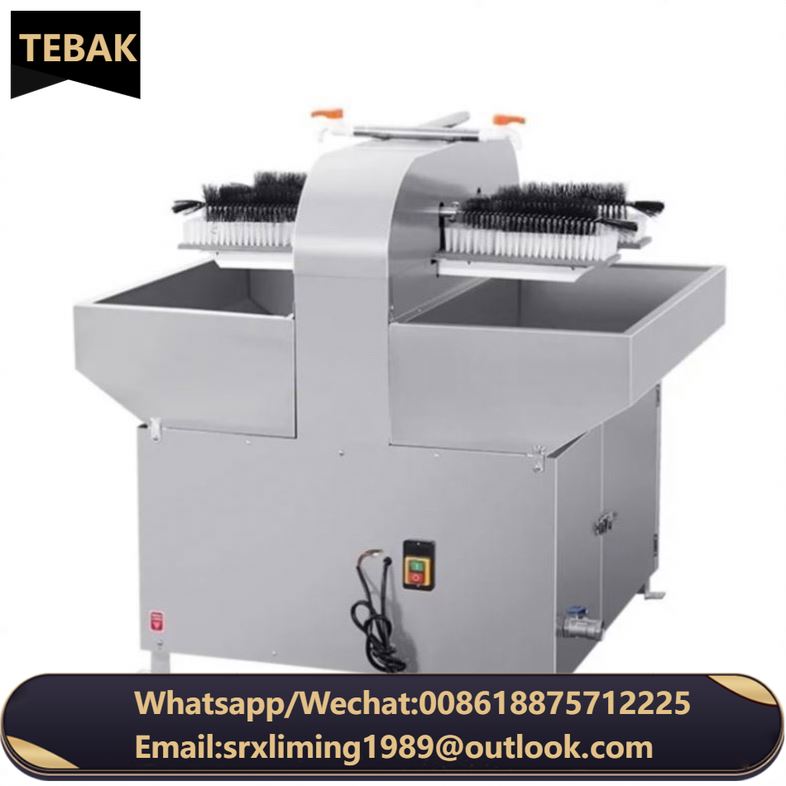 TEBAK Commercial 4-Head Semi-Automatic Brush Bottle Washing Machine
