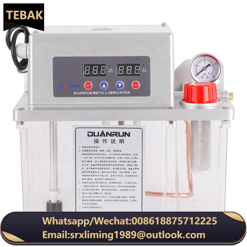220V Gear oil pump 2L 4L Automatic Lubricator Grease Central Lubrication System Automatic Greaser
