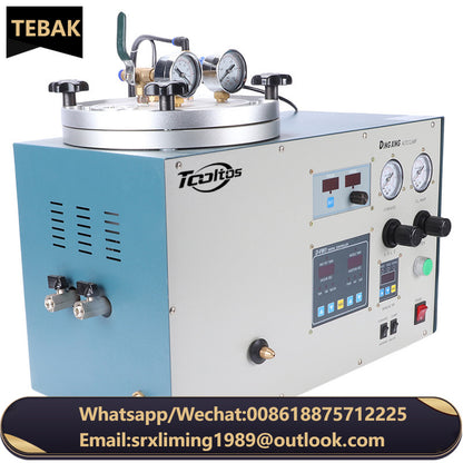 TEBAK Gold Silver Metal Jewelry Casting Equipment Vacuum Wax Injector Vacuum Casting Wax Injection Machine for Dental & Jewelry