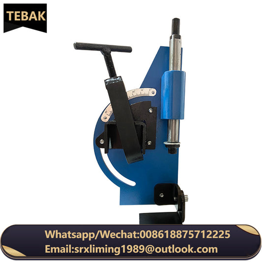 A TEBAK PN-1/2A Manual Pipe Notcher Hole Saw Nothcer Tube/Pipe Saw Notcher 2" Capacity Tube Pipe Stainless Steel Shaft