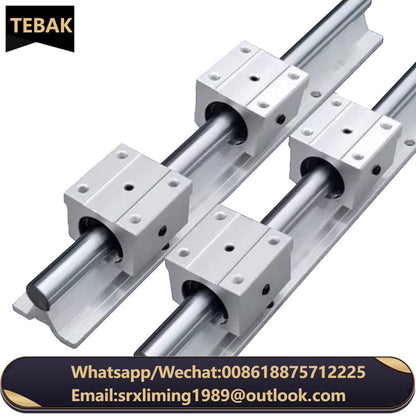 TEBAK D-25 SBR Series Aluminum Support Rail Linear Guide Linear Shaft Guide Rail SBR SBR UU  LUU Shaft Diameter 12mm for CNC