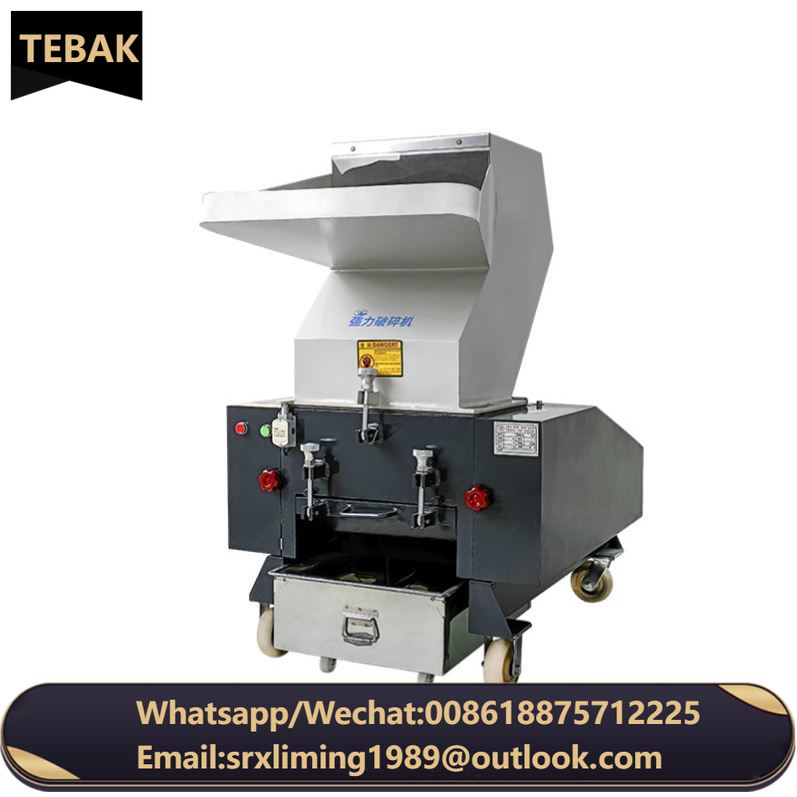 TEBAK 180 Model High Quality Factory Price Industrial Plastic Crusher Machineand Plastic Pet Bottle Waste Crusher Machine