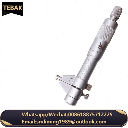 TEBAK 5-30mm 25-50mm 50-75mm 75-100mm Inside Micrometer Carbide Tips Micrometer Screw Gauge Metric Micrometer
