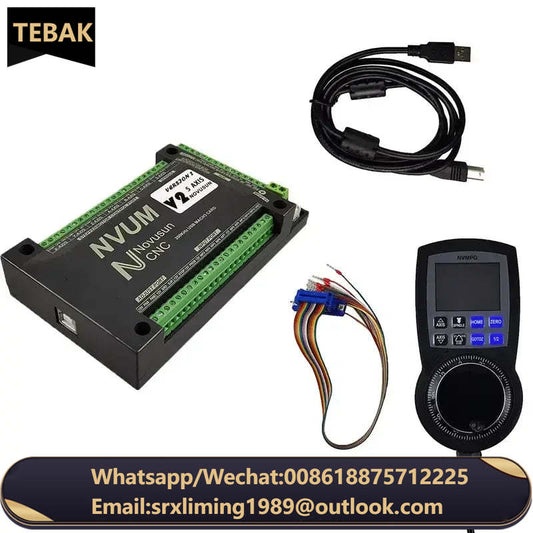 TEBAK NVEM V5 CNC Mach3 Controller NVMPG Handwheel 6Axis Motion Controller Adopts the ARM Design Framework Cyclmotion