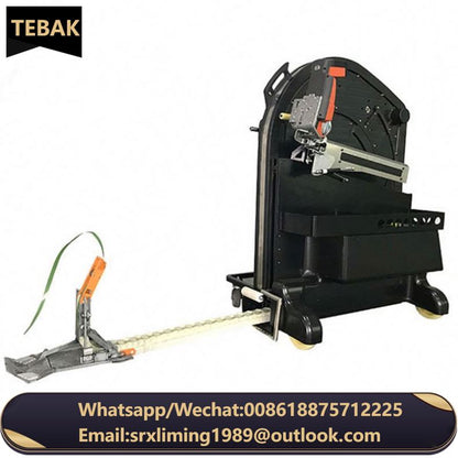 Semi-auto Pallet Portable Mobile Ergonomic Pallet Strapping System Plastic PP / PET Strap Feeding Machine Box Strapping Machine