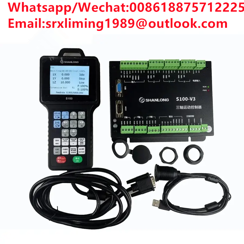 TEBAK CNC Handle Controller Motion Control System S100 3-axis  Support G Code 500KHZ for Engraving Milling Machine