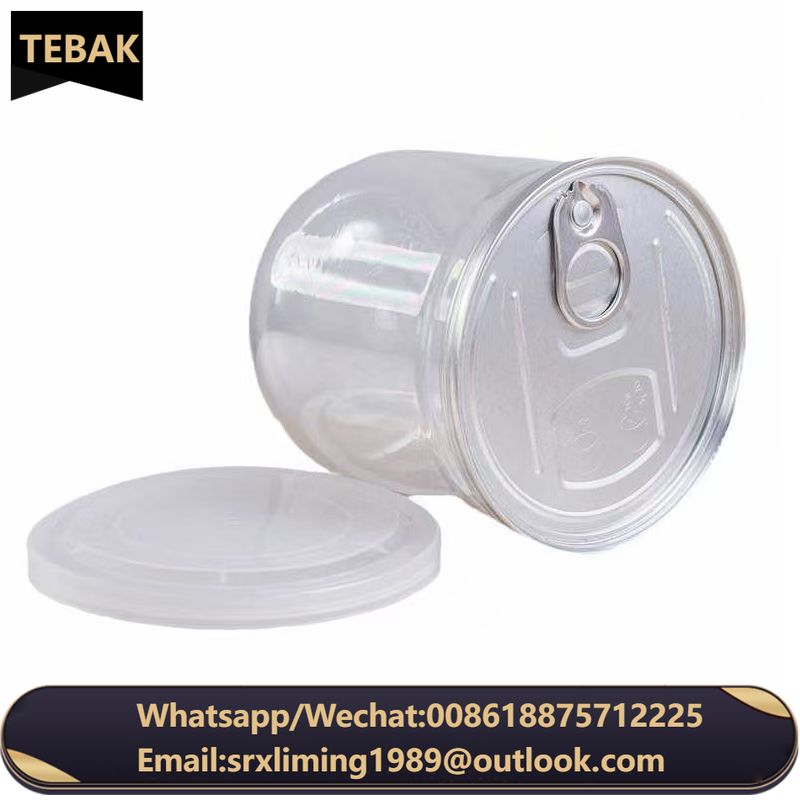 TEBAK Food Grade Plastic Cans Empty Bottle sealed Cans 307 Machine sealed 83 Caliber Bottles