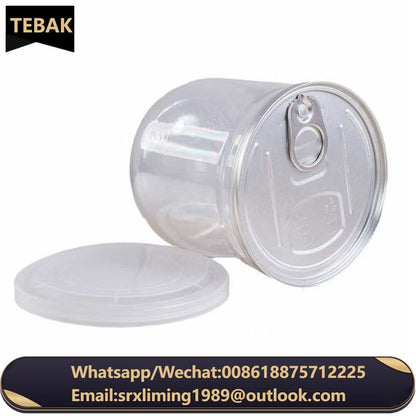 TEBAK Food Grade Plastic Cans Empty Bottle sealed Cans 307 Machine sealed 83 Caliber Bottles