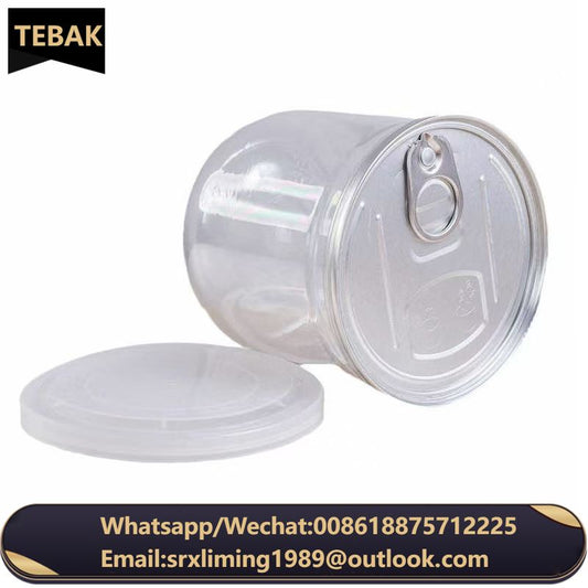 TEBAK Food Grade Plastic Cans Empty Bottle sealed Cans 307 Machine sealed 83 Caliber Bottles