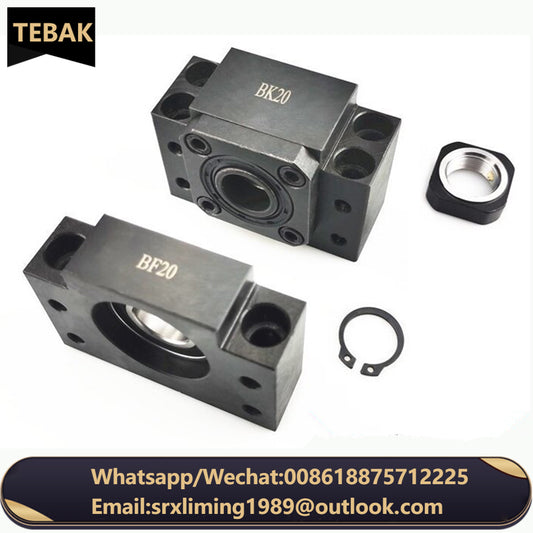 TEBAK D-02 FK10 FK12 FK15 FK20 FK25 FK30 BK15 BF15 25 35 FF0 Fixed Ends Support Unit Stocked Support Unit BF Ball Screw Kits