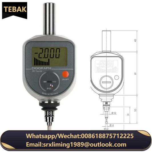 CNC Germany Mahr Hoffmann digital display 3D edge finder LCD display stylus 106000 centering instrument 359500 MarTest 802EW