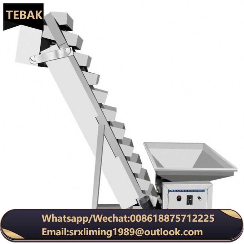 KLE-15 TEBAK Plastic Buckets for Feeder Bucket Elevators Inclined Bucket Belt Elevator Conveyor Automatic Belt Conveyor Incline