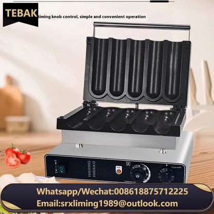 Heating Chicken Rolling Machine Two Grids Five Grids Roll Machine Commercial Chicken Wraps Toaster With Digital Display