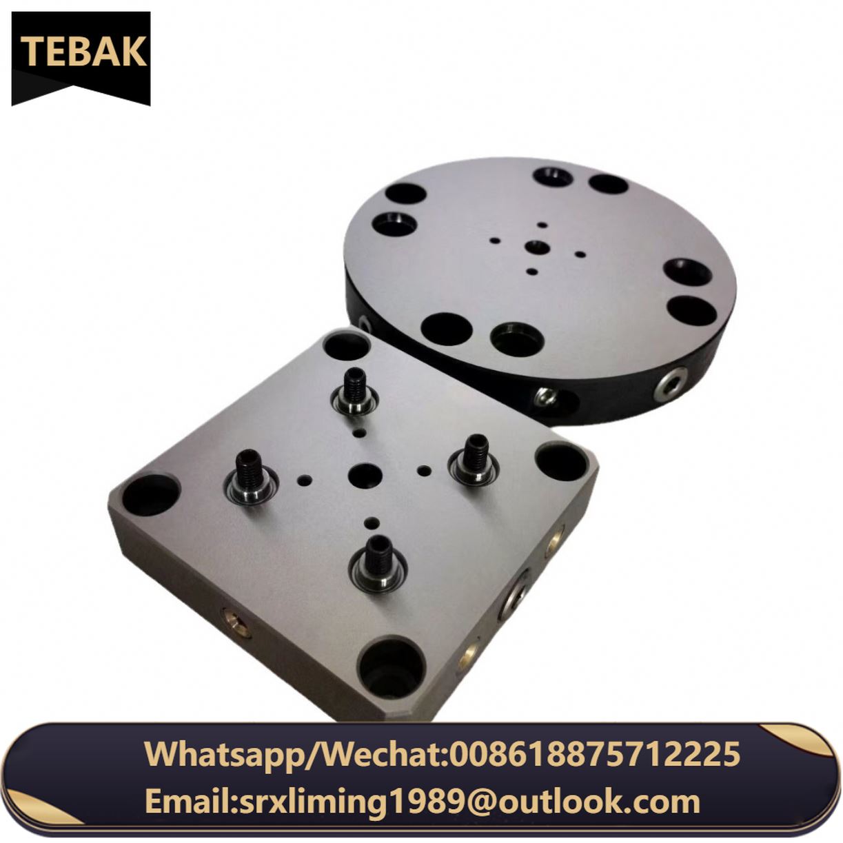 TEBAK 5th Axis Cnc Tools Precision Vice Zero Point System Self Centering Vise Cnc Lathe Machine