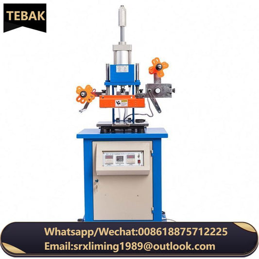 TEBAK TK-22 GP210 Pneumatic Wood Fabric Number Plate Leather Hot Stamping & Embossing Machine