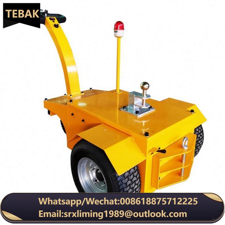 Tebak Factory Wholesale Electric Trailer Tug 2.5T Lead-acid Battery Power 12V 800W Airport Moving Truck Transport Trolley