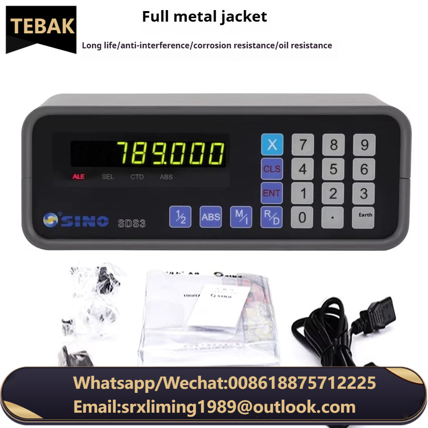 SDS3-1 Magnetic Scale DRO Kit Single-Axis Linear Optical Encoder KA300 Sensor Encoder  DRO for Milling/lathe Machine