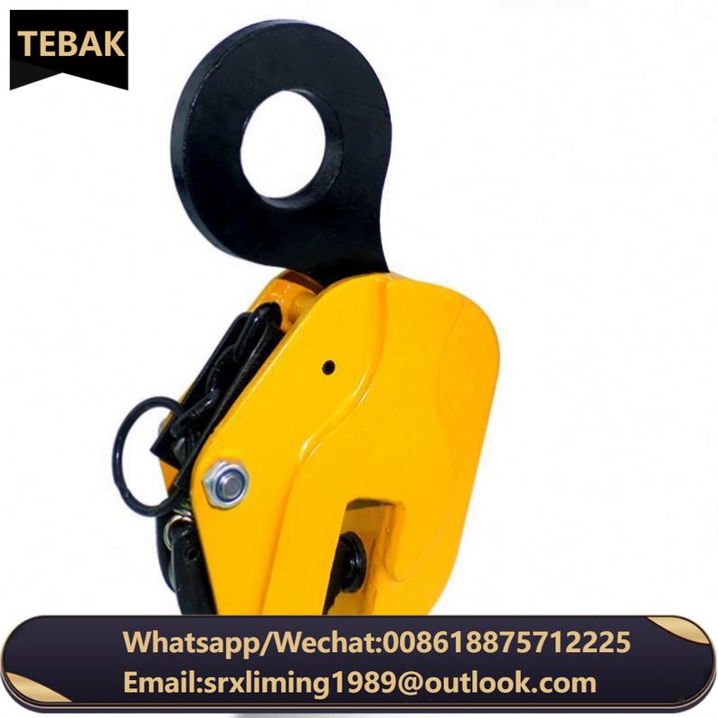 Factory Wholesale Lifting Vertical Clamps Vertical Hanging Steel Plate Clamp 1t2 Ton 3T5 Tons Steel Plate Hook