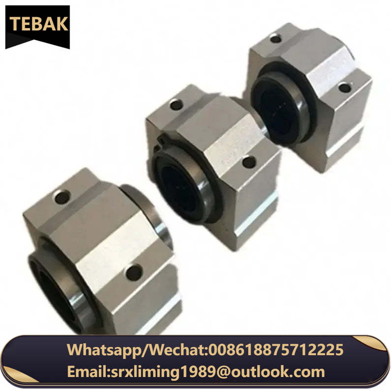 TEBAK SC12 Aluminum Shaft Diameter 12mm Linear Slide Unit Bearing Block SC12V SC12VUU SCV12UU for 12mm Linear Shaft