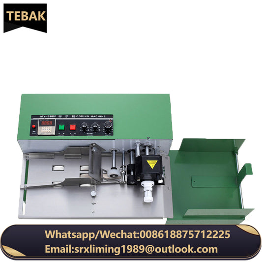 TEBAK MY-380F Solid Ink Date Goding Machine Continuous Expiration Date EXP MFG Coding Hot Stamping Machine Printing Machine