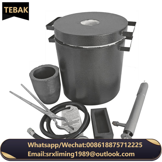 TEBAK Gold Silver Copper Melting Furnace Oven Jewelry Gold Melting Metal Jewellery Processing Melting Machine Graphite Crucibles