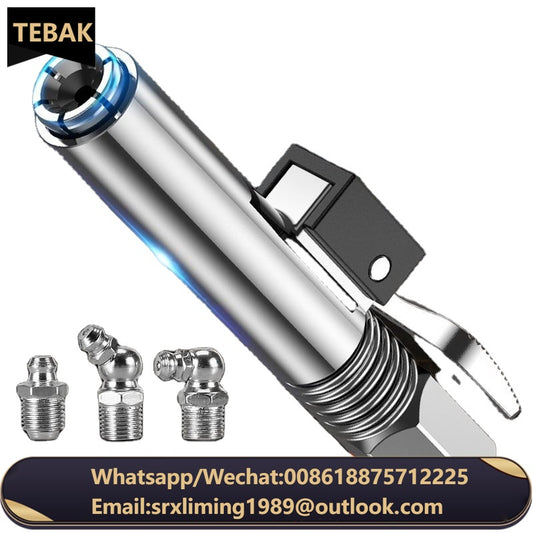 TEBAK Locking Clamp Type High Pressure Injection Nozzle Electric Butter Machine Self-locking Flat Nozzle Flat Head Accessories