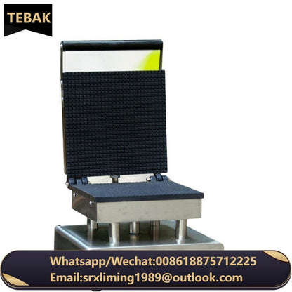 Popular Commercial Snack Equipment Food Waffle Electric Biscuit Cookie Making Machine Ice Cream Cone Waffle Maker