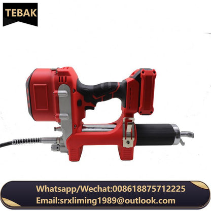 TEBAK Hot Selling 24V Brushless Rechargeable Grease Gun Lithium High Pressure Portable Industry Use Butter Gun