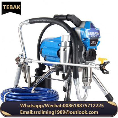 Electric High Pressure Airless Paint Sprayer 3000W Spraying Machine Waterproof Spray Painting Tools for Paint and Decorating