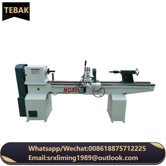 A TEBAK Manual Wood Lathe Machine Shaper Processing Copying Machine Turning Lathe for Furniture Railing Chair Hockey Sticks Making