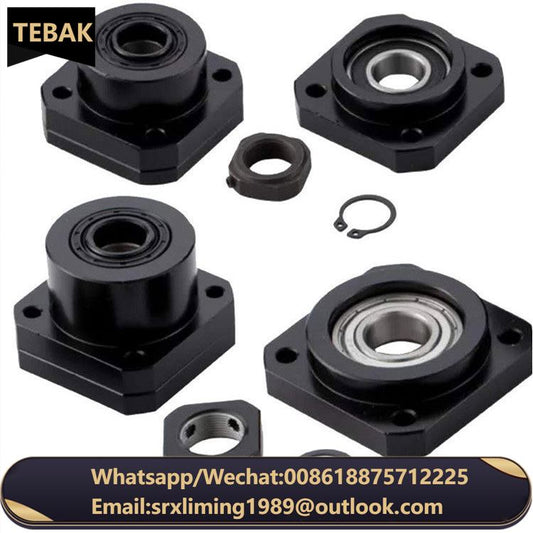 TEBAK D-03 SFU1605 SFU1604 Ballscrew Ball Screw End Support FK12 Fixed Side FF12 FK10 FK 10 FK15 FK15 FF20FK20 Floated Side