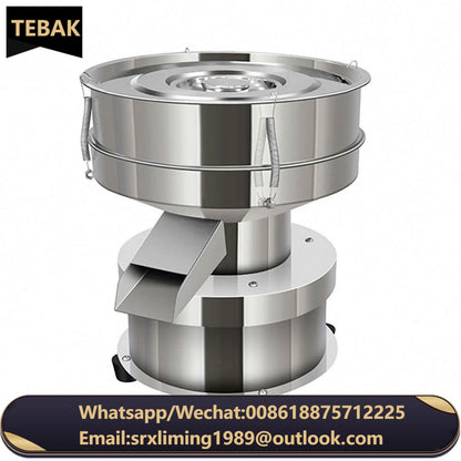 TEBAK 2800 Mesh Stainless Steel Circular Vibration Screening Machine Flour Powder Food Filtering Machine