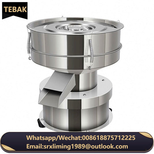 TEBAK 2800 Mesh Stainless Steel Circular Vibration Screening Machine Flour Powder Food Filtering Machine