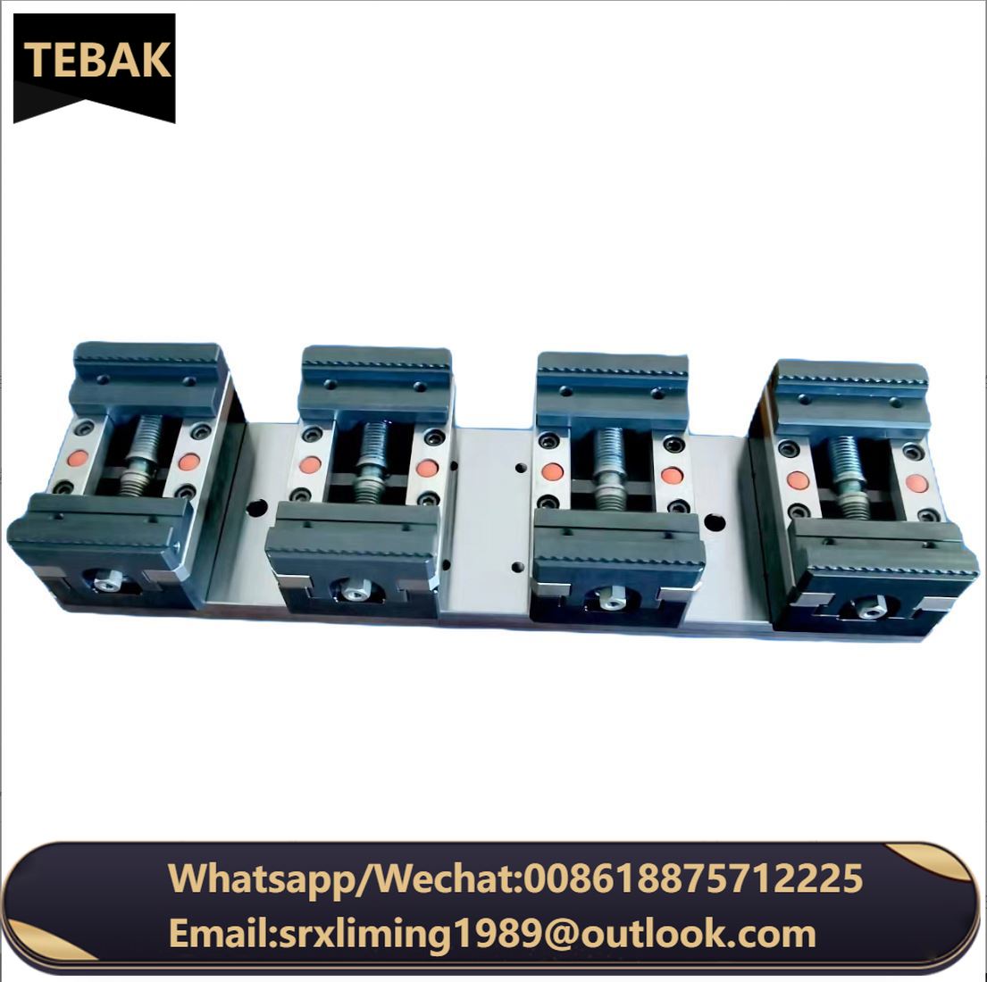 TEBAK Multi Station Machining Center Workbench Vise Grip Rack Bench Vise by Side Fixed Base Quick Clamping Vise for Cnc Machines