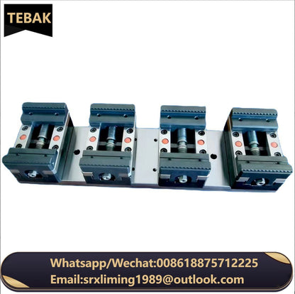TEBAK Multi Station Machining Center Workbench Vise Grip Rack Bench Vise by Side Fixed Base Quick Clamping Vise for Cnc Machines