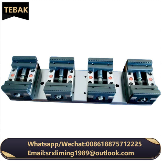 TEBAK Multi Station Machining Center Workbench Vise Grip Rack Bench Vise by Side Fixed Base Quick Clamping Vise for Cnc Machines